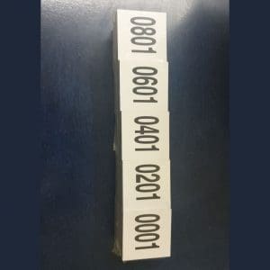 חבילת מדבקות לסקר עצים (1 - 999)